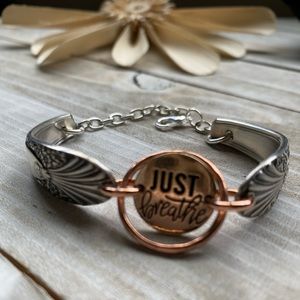 Spoon Handle Bracelet “Just Breathe”